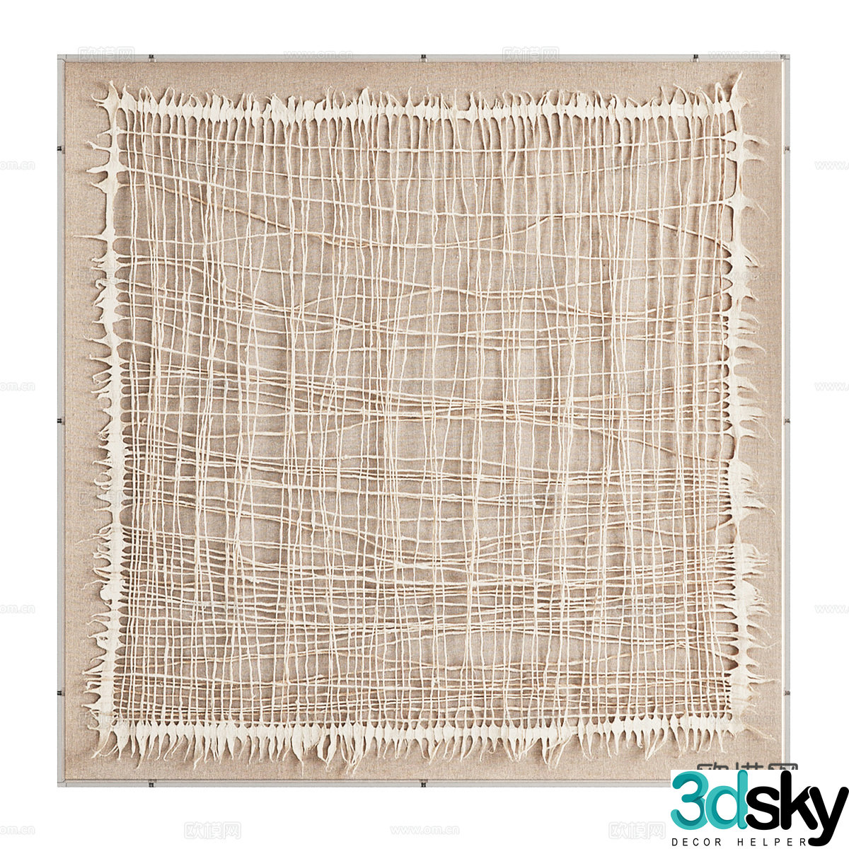 Square carpet 3d model