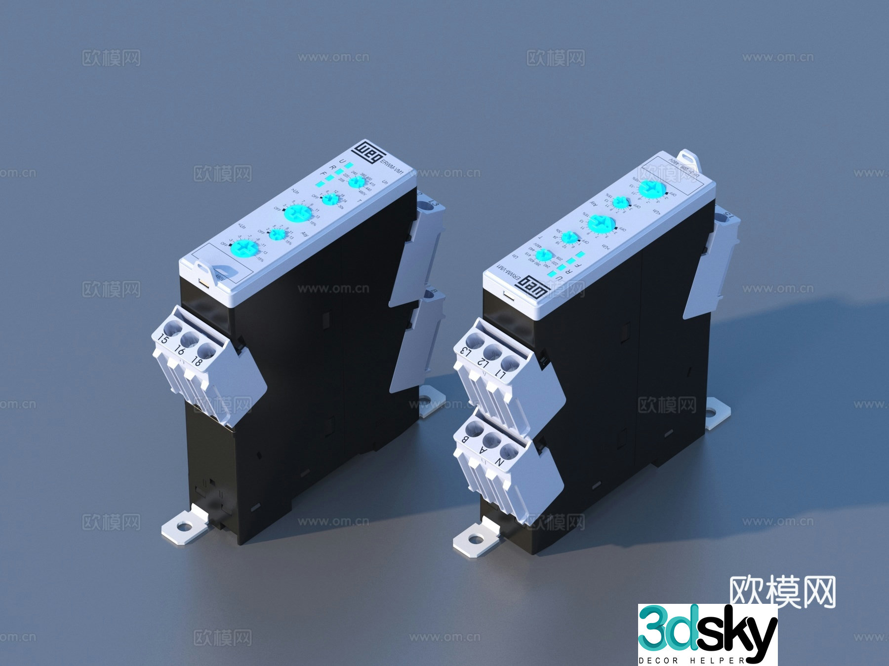 Circuit breaker leakage protection switch air switch 3d model