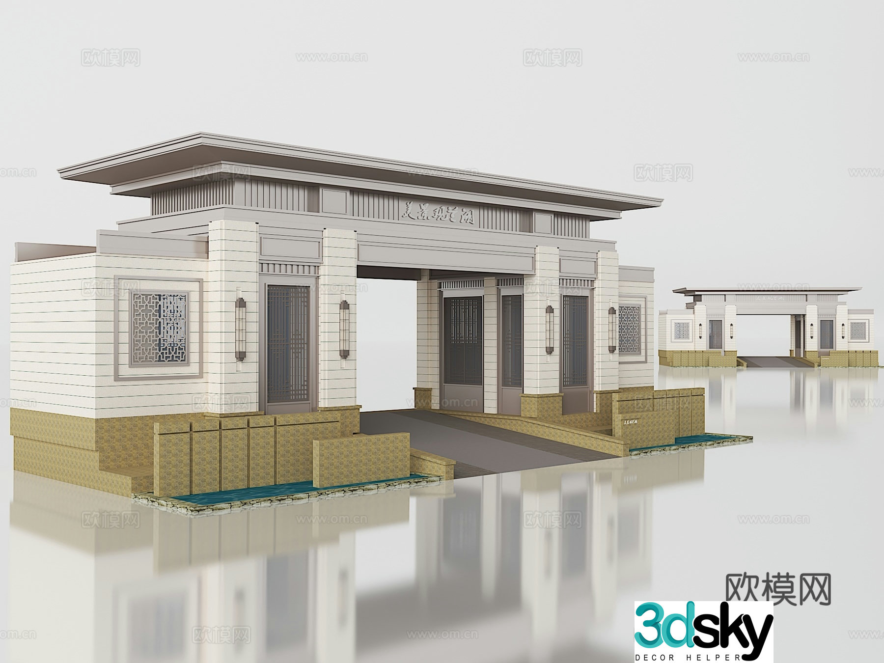 Building exterior 3d model