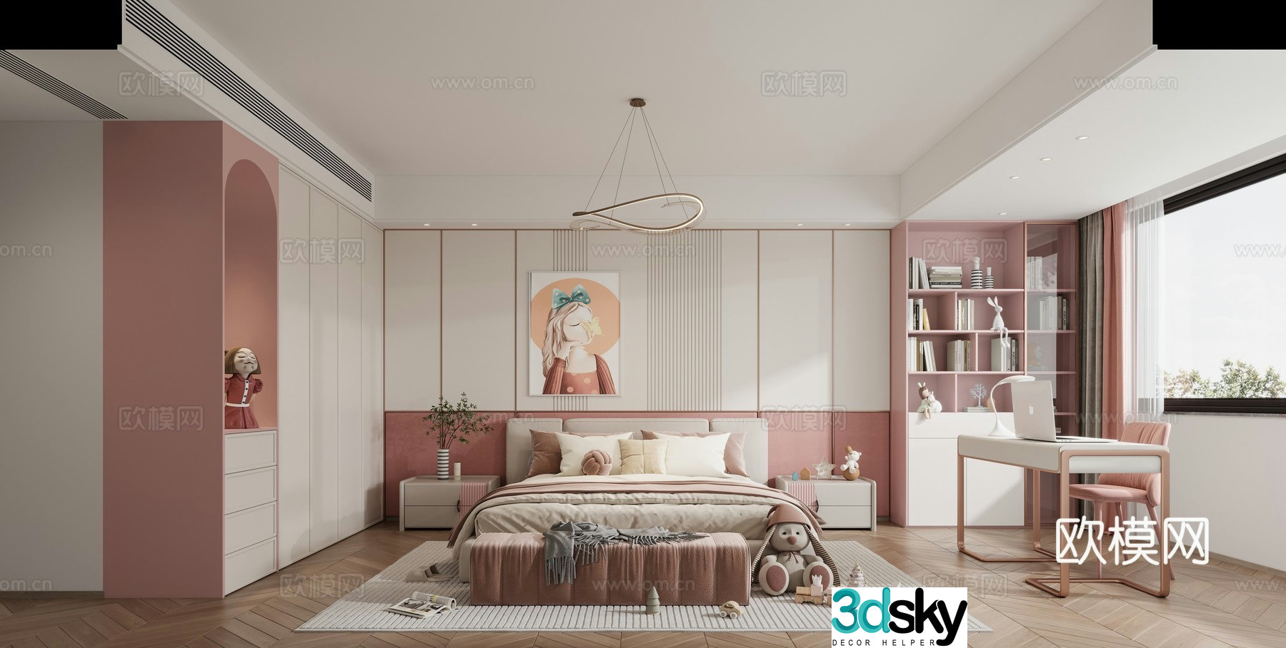 Modern bedroom 3d model