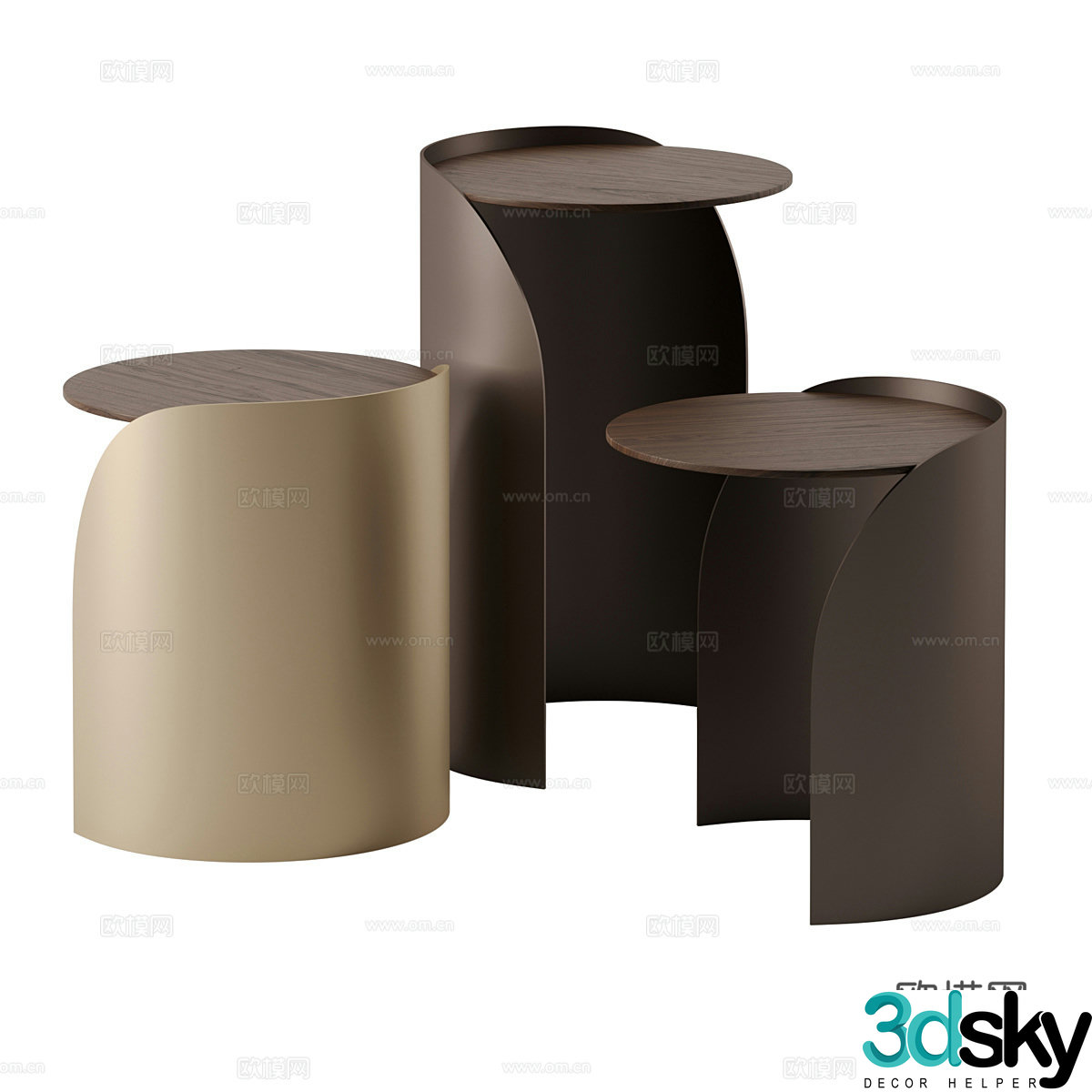 Modern light luxury Vida side 3D model
