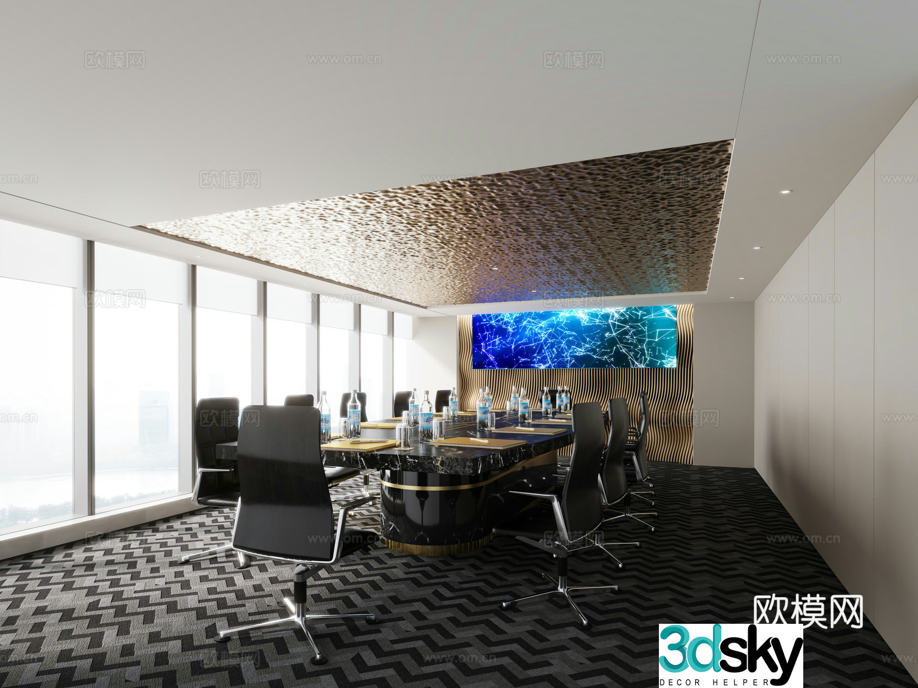 Conference room Office negotiation room 3d model