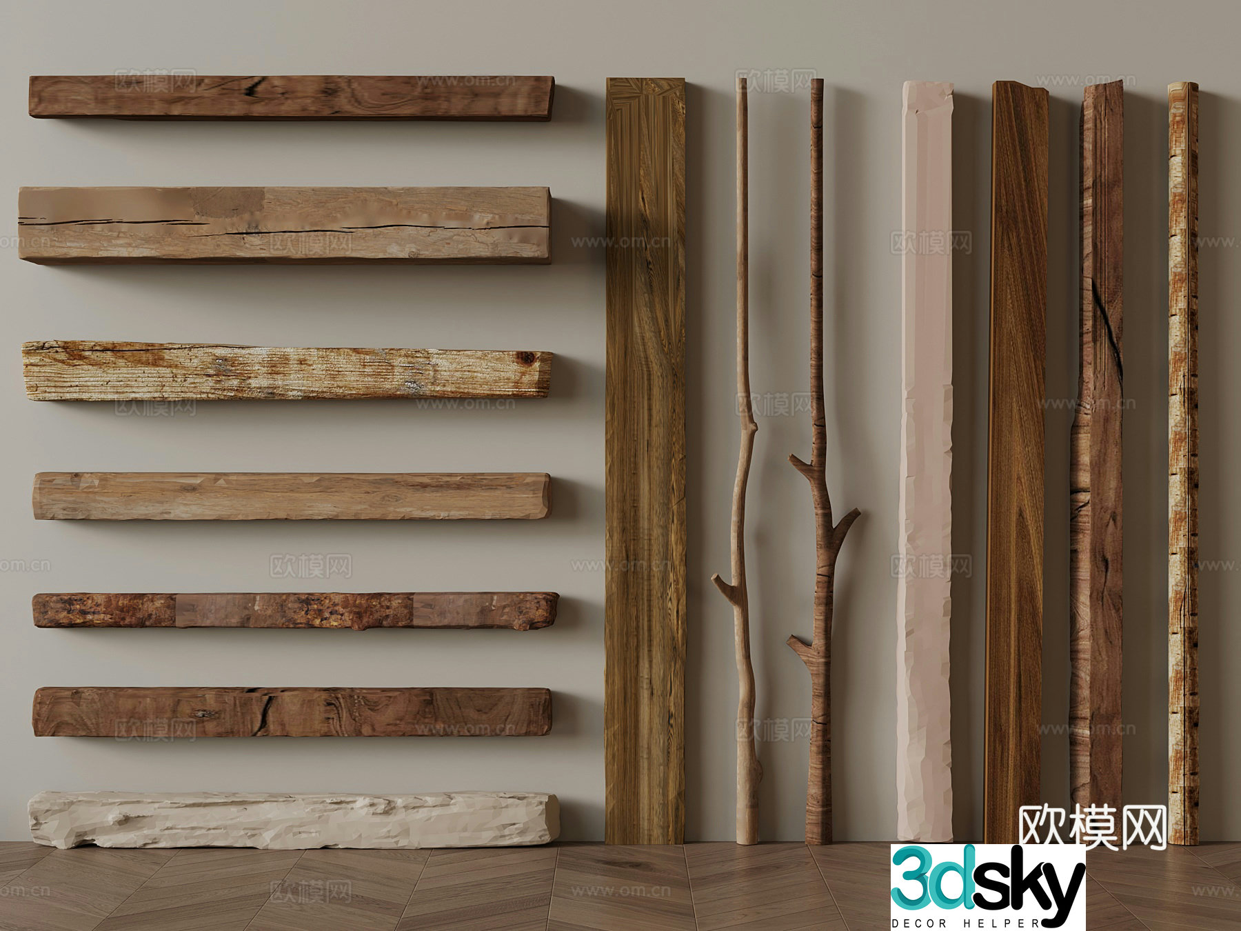 Wood B&B Wood 3D Model