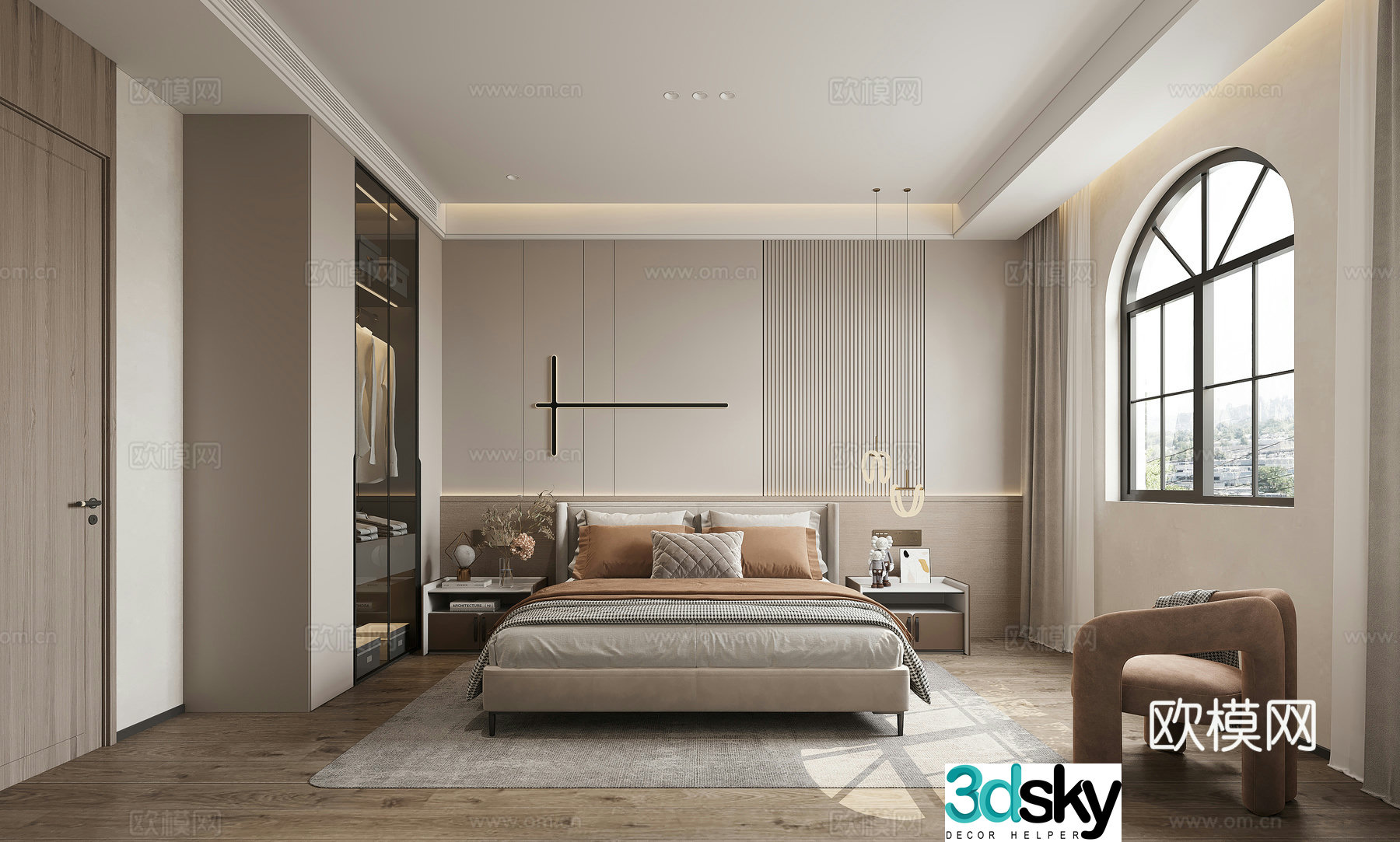Modern bedroom 3d model