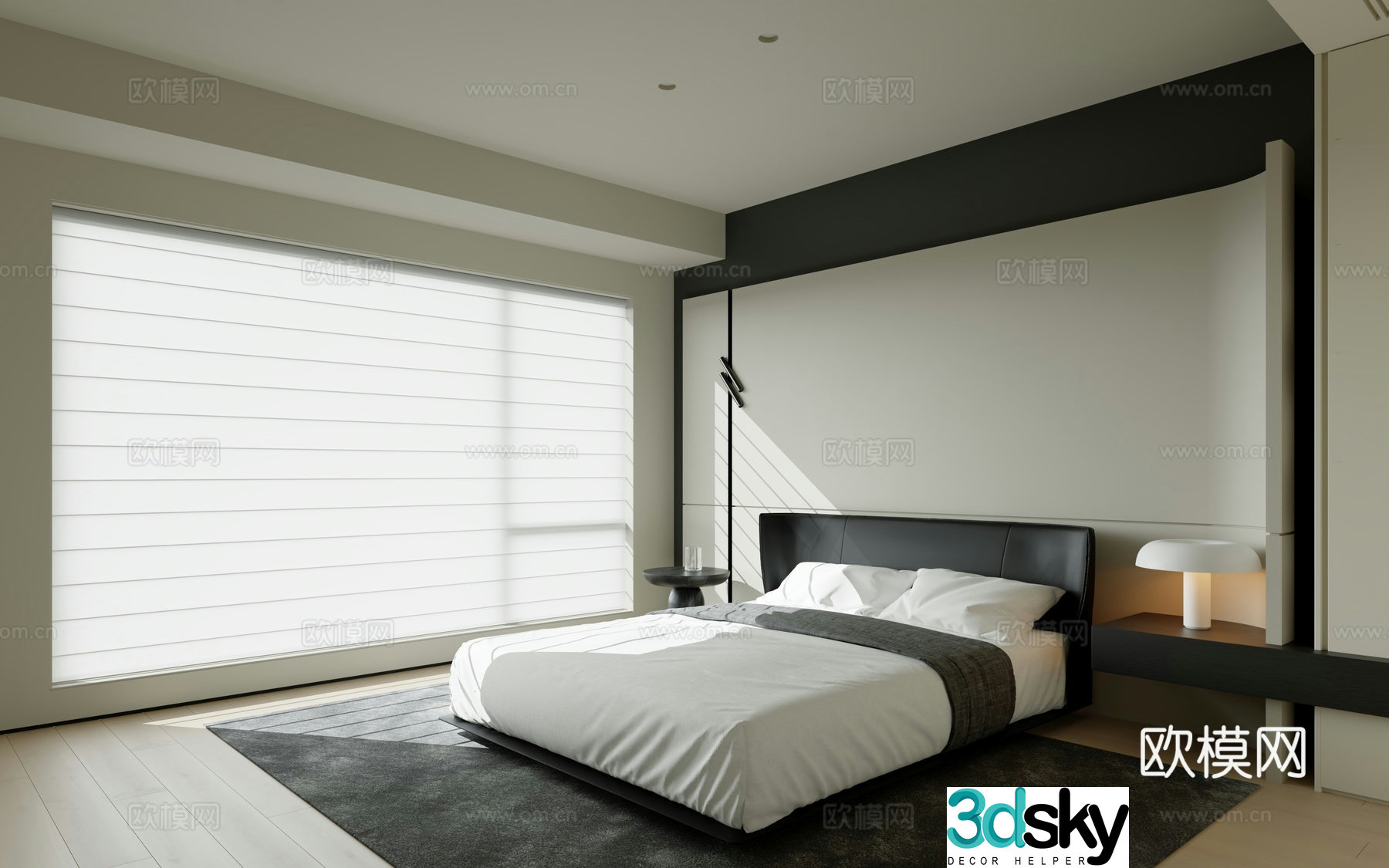 Modern bedroom 3d model