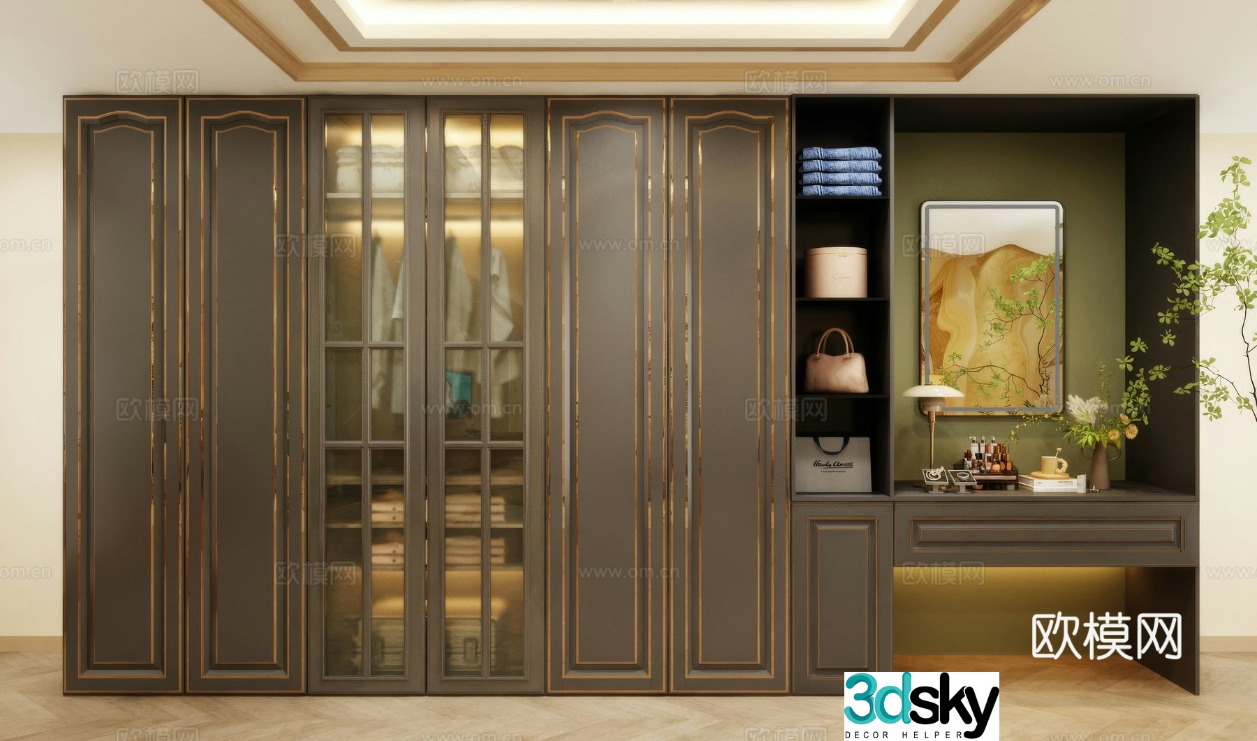 Wardrobe design Wardrobe renderings Wardrobe wardrobe design Wardrobe cabinet 3d model