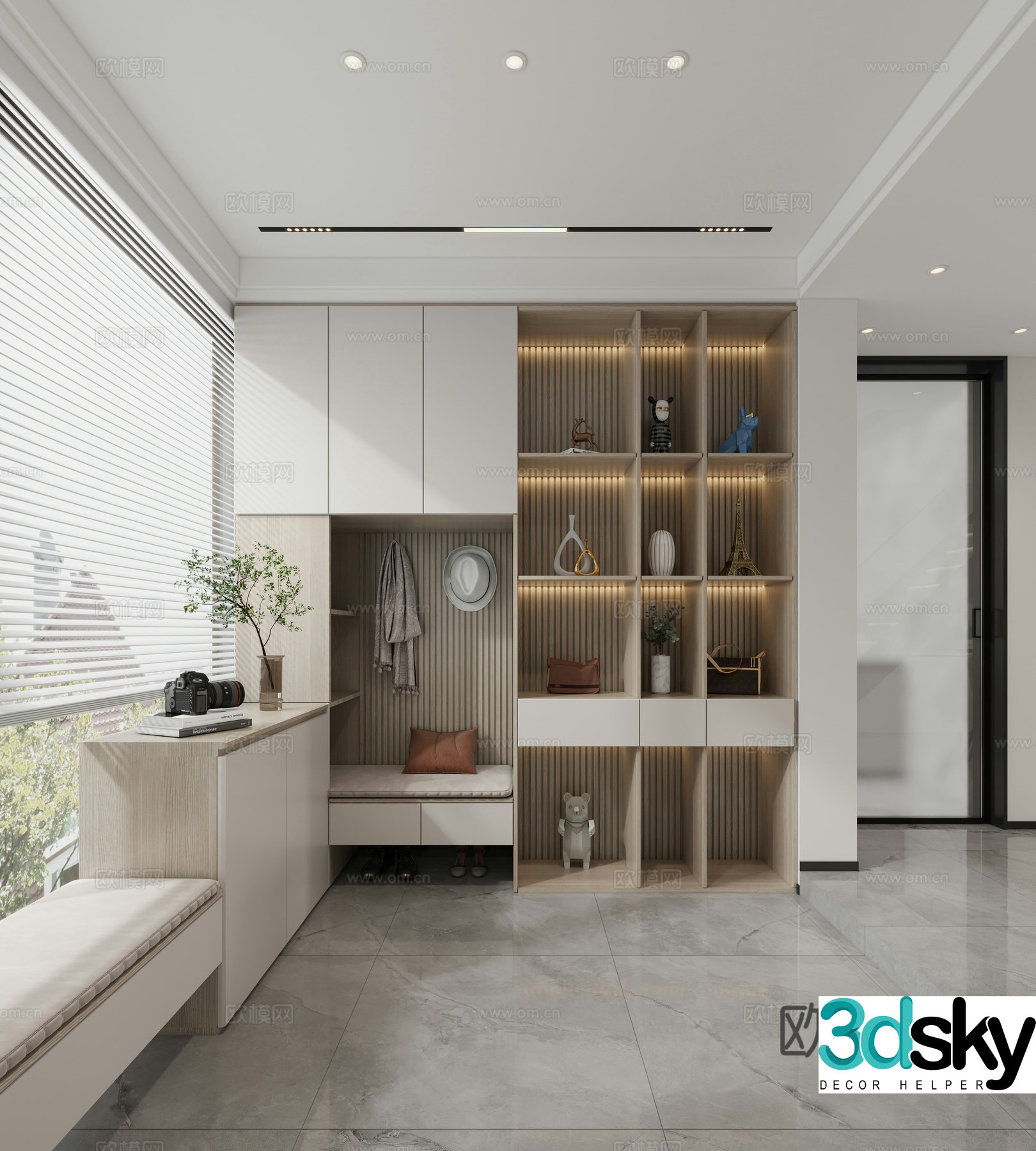 Modern entrance 3D model