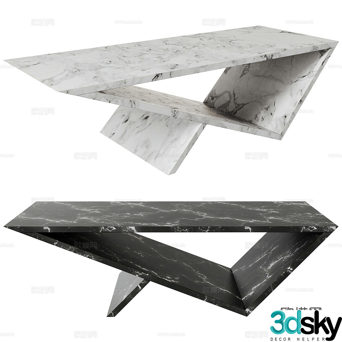 Modern Italian Neal Aronowitz coffee table 3D model