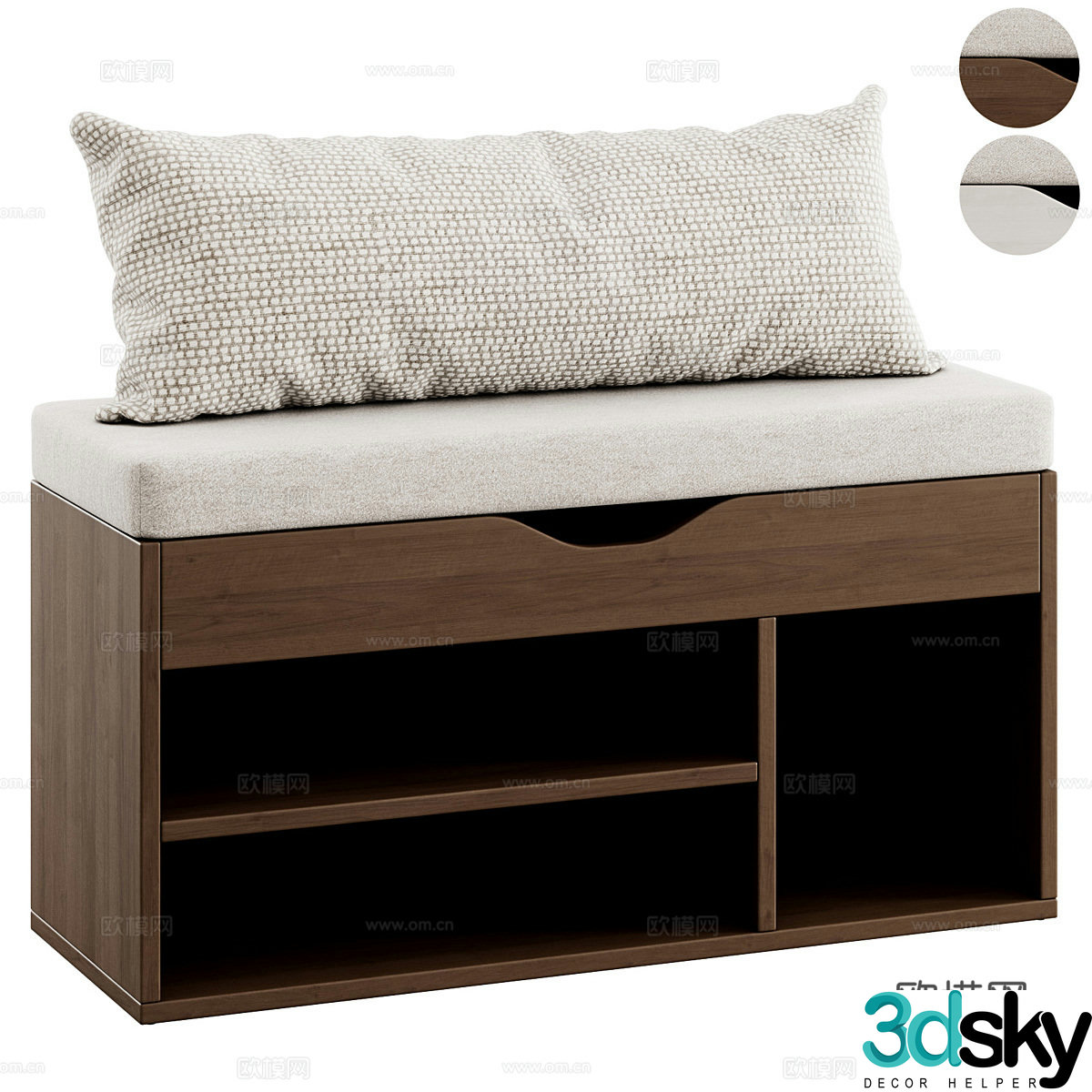 3d model of chest of drawers