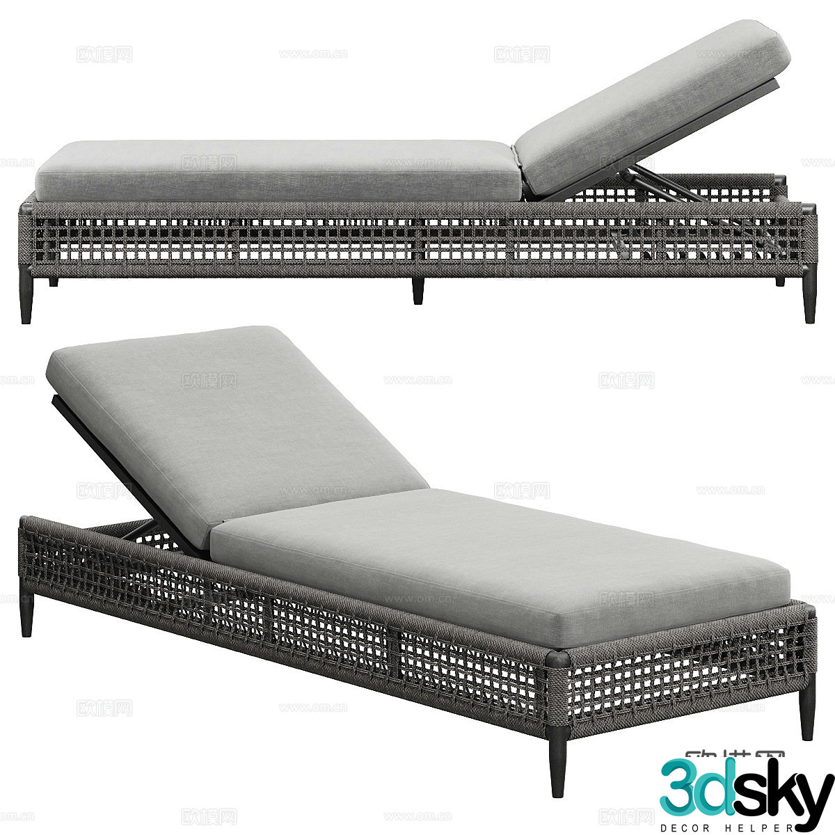 New Chinese VERONA 3D model of recliner