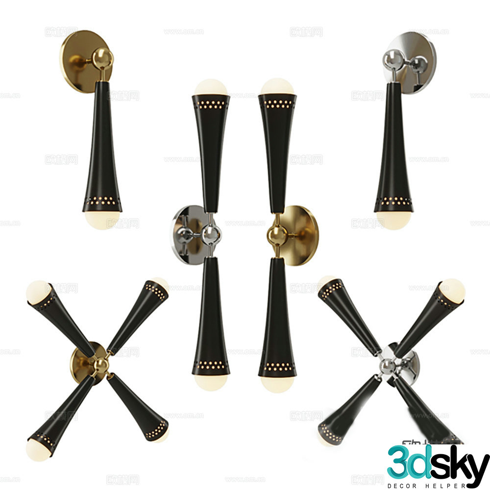 Lamps wall lamps decorative lamps lighting 3d model