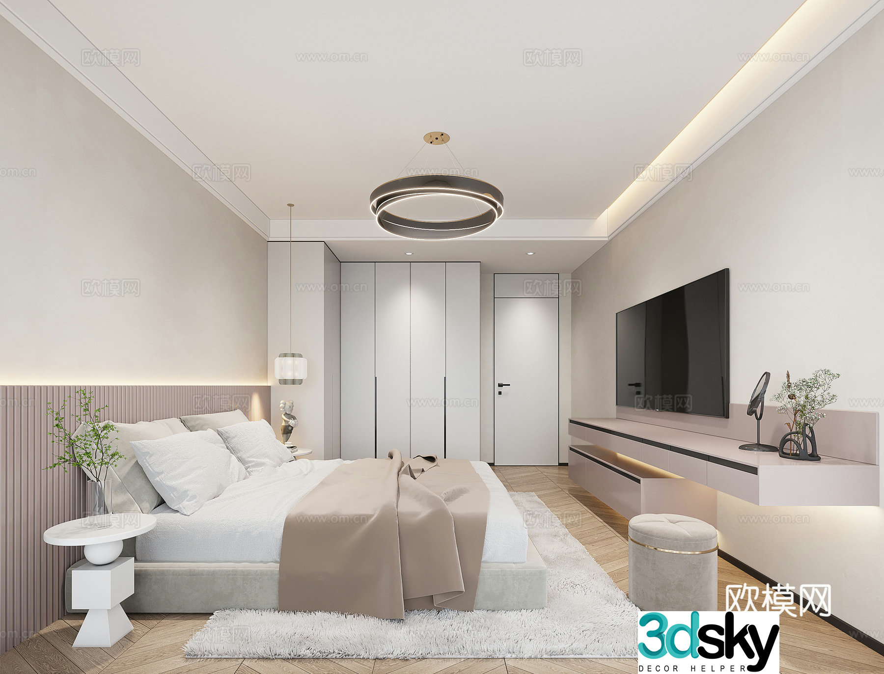 Modern bedroom 3d model