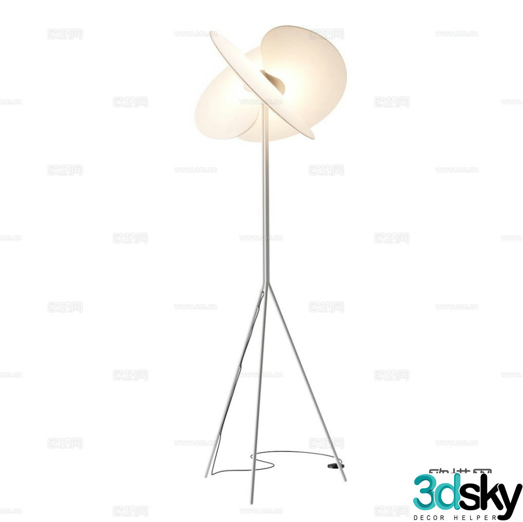 Modern Italian floor lamp 3d model