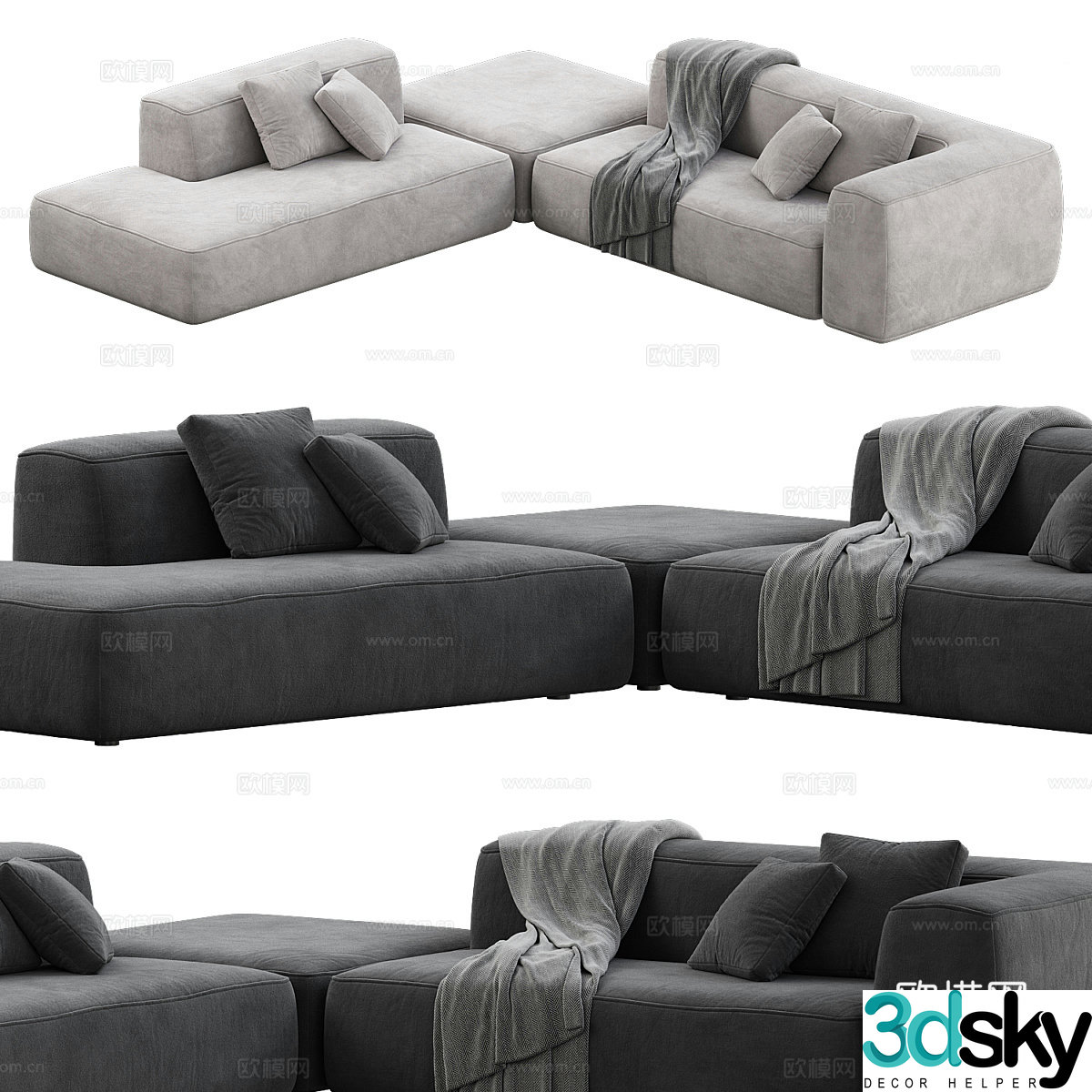 Corner sofa 3d model