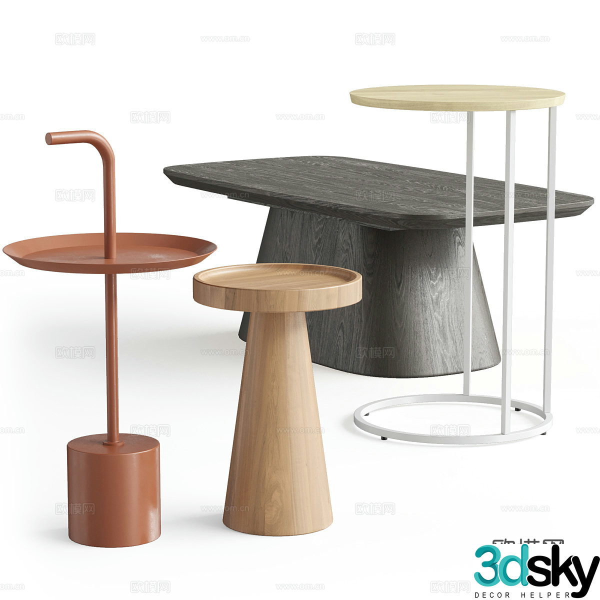 Modern Young Simon Nancy Jamie Coffee Table 3D Model