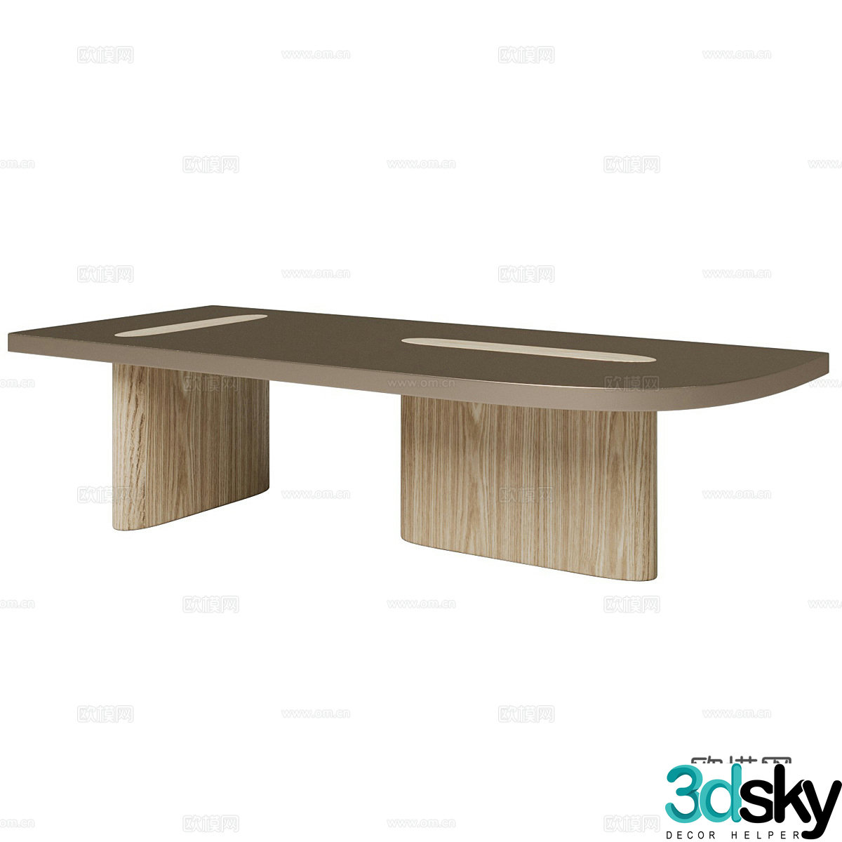 Modern Wasabi OM Stone Garden Coffee Table 3D Model