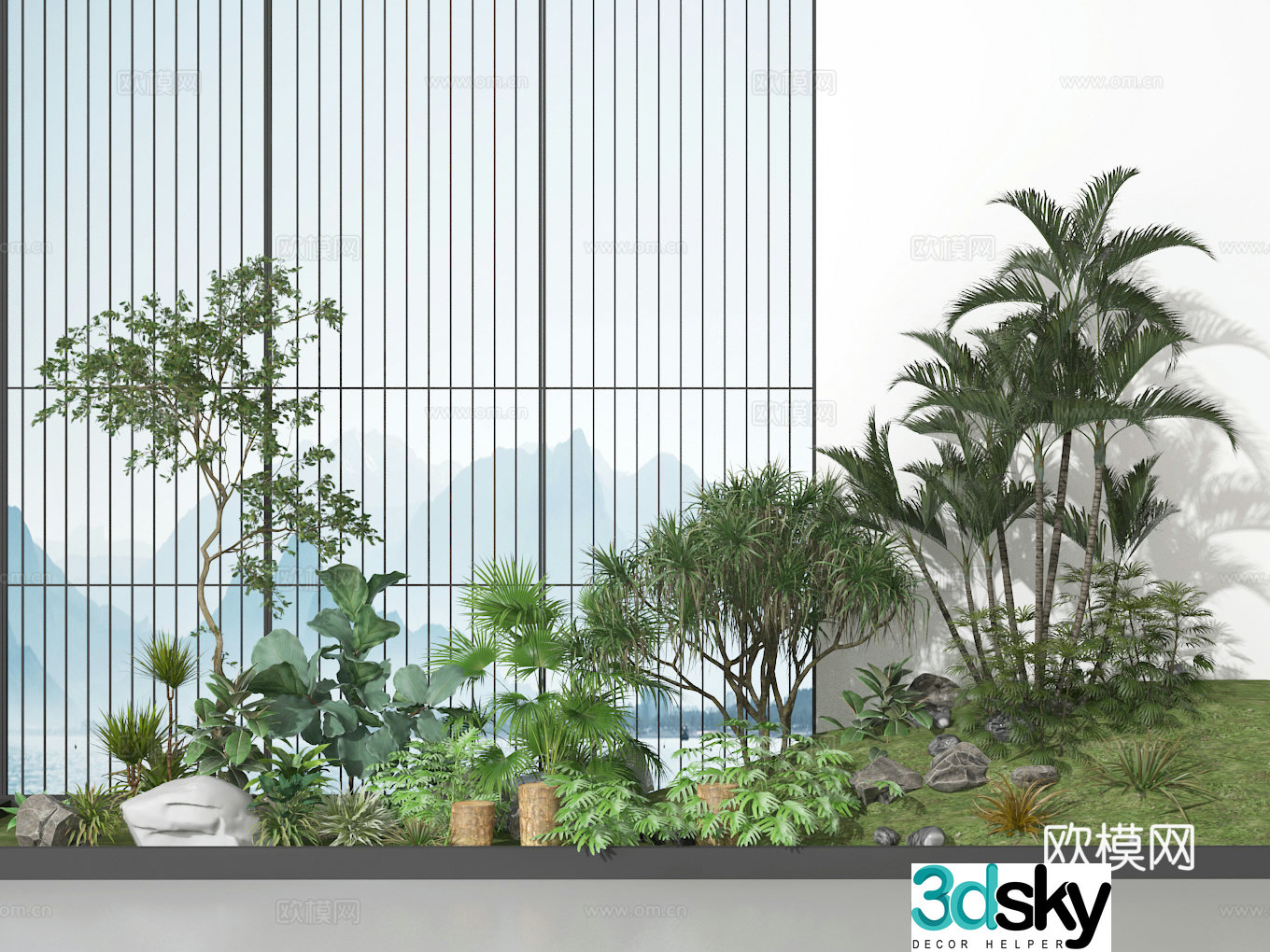 Plant heap 3d model