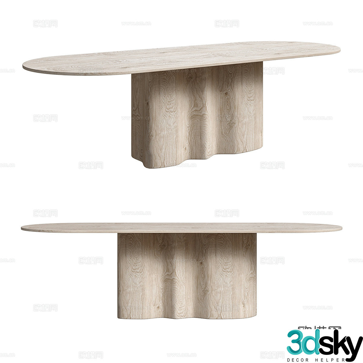 Wavia WAVES dining table 3D model