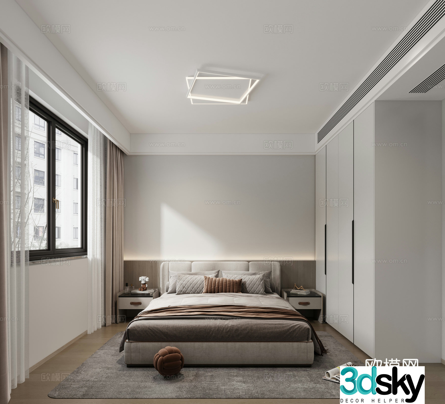 Modern bedroom 3d model