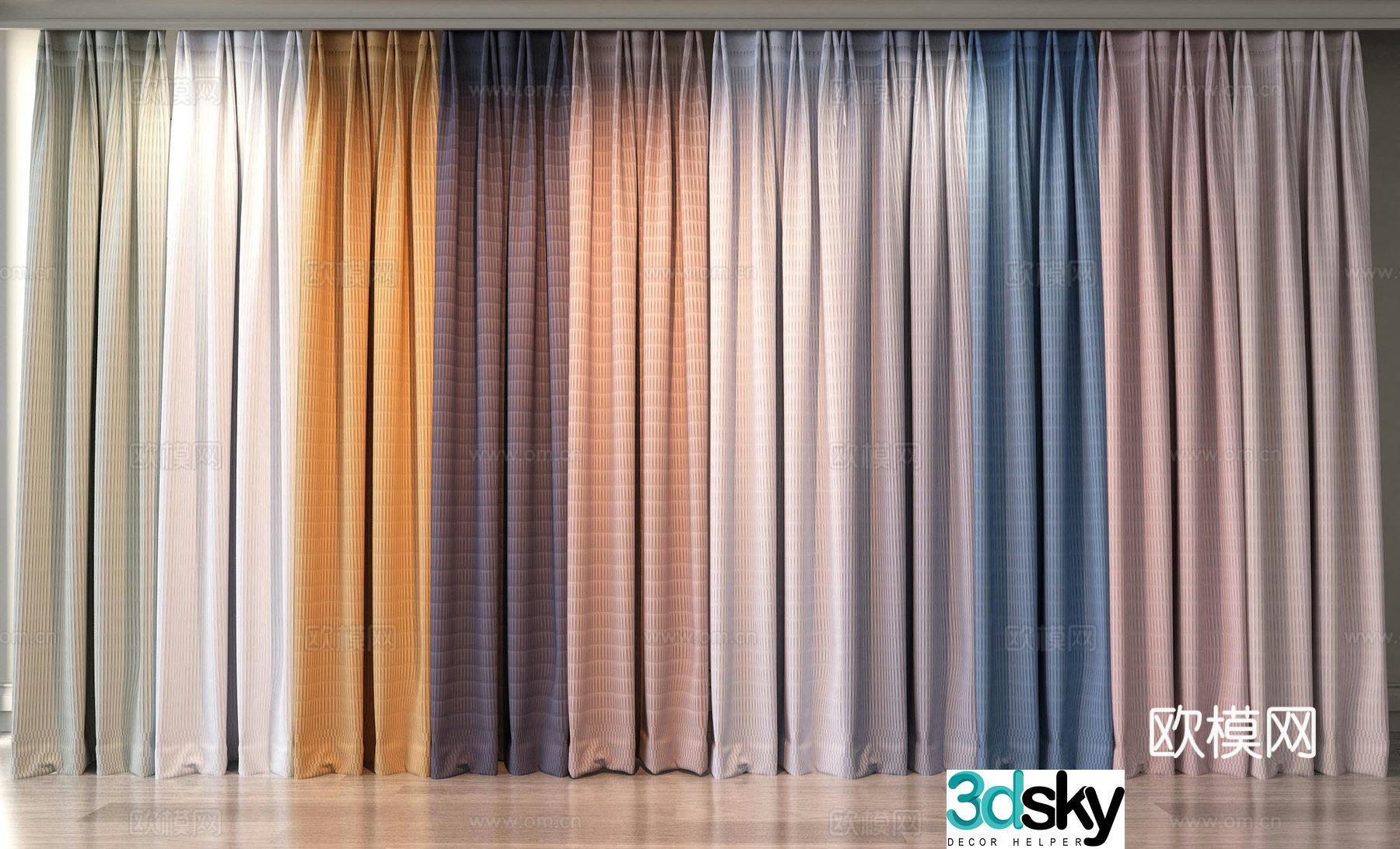 Curtain 3d model
