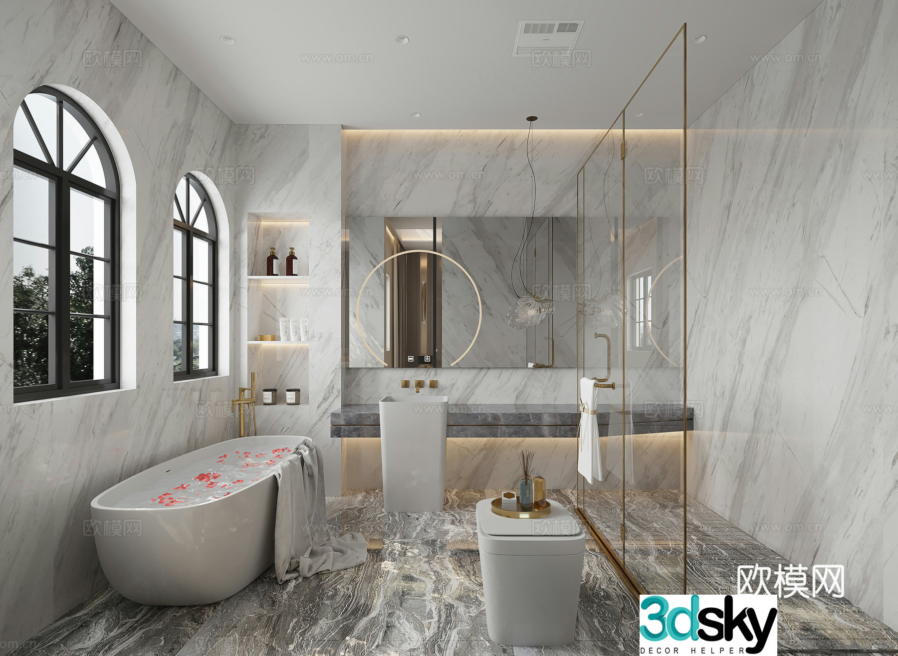Modern bathroom 3d model