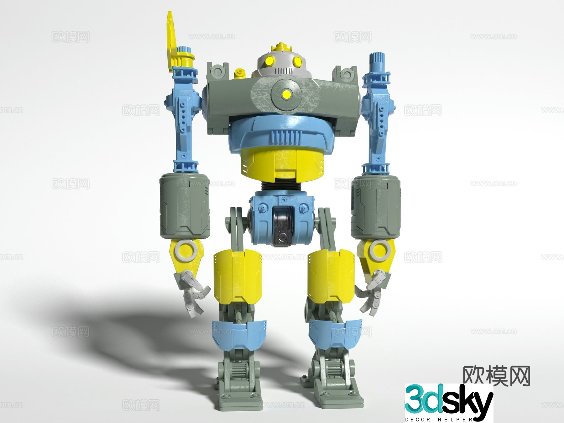 Modern style robot 3d model