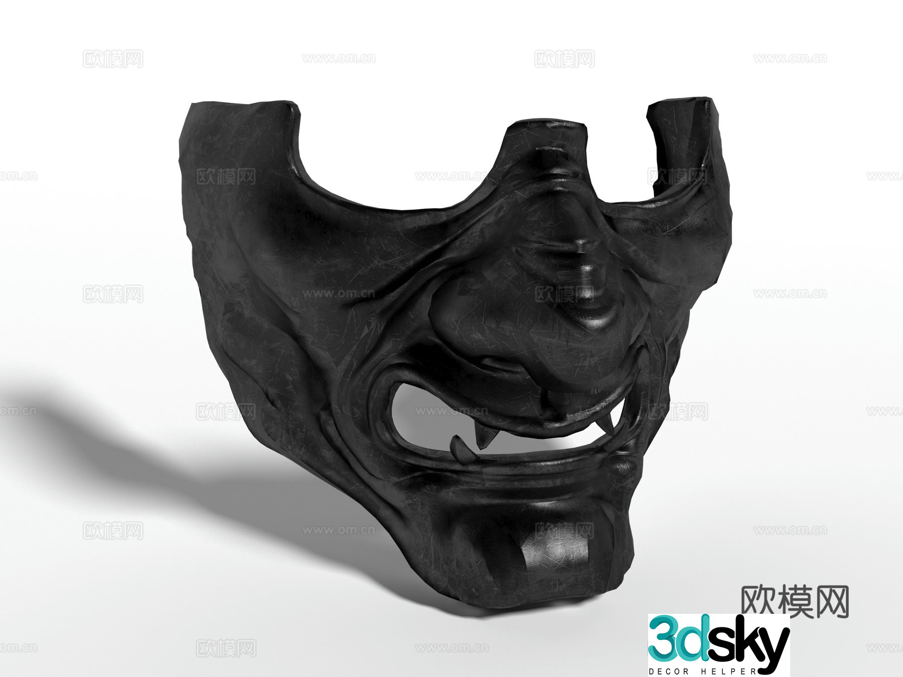 Modern style mask accessories 3d model