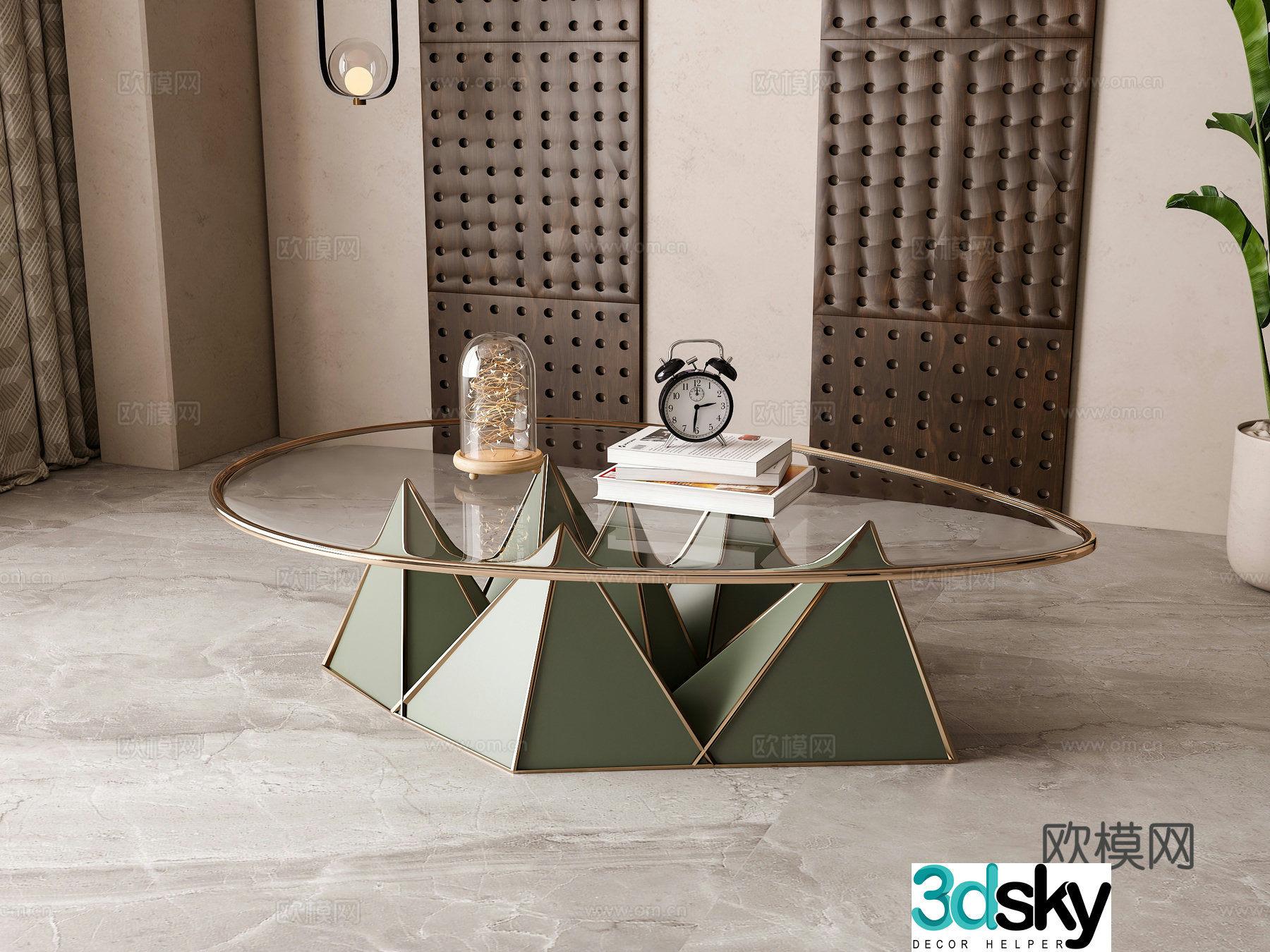 Modern coffee table 3d model