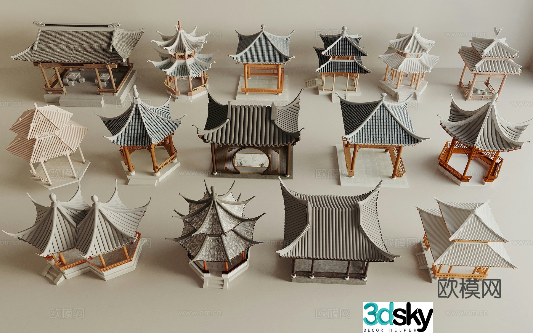 New Chinese-style landscape pavilion pavilion pavilion pavilion Chinese-style landscape pavilion ancient pavilion 3D model
