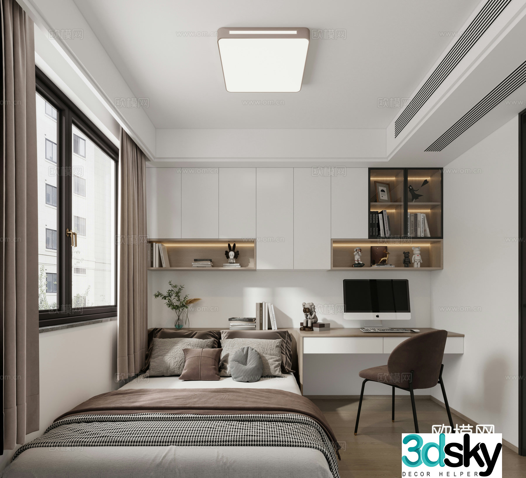 Modern bedroom 3d model
