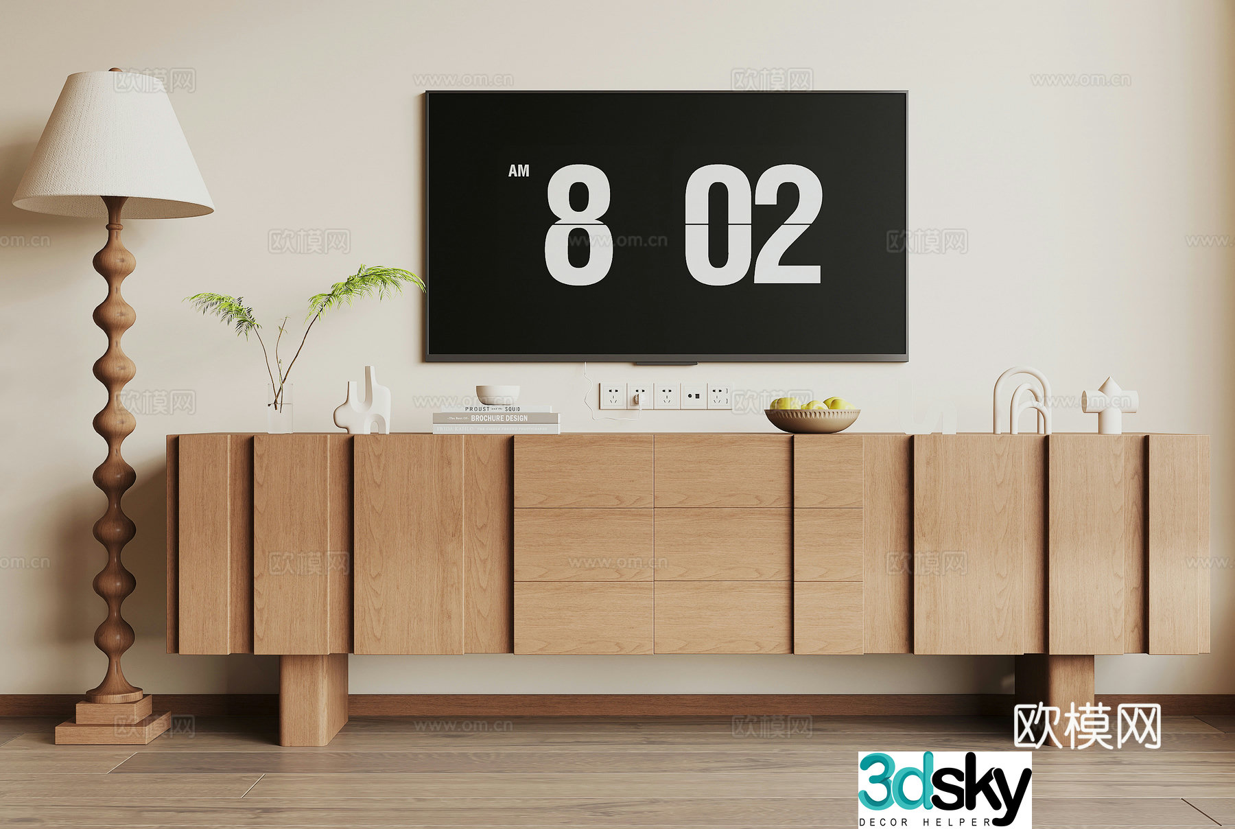 Modern TV cabinet 3d model