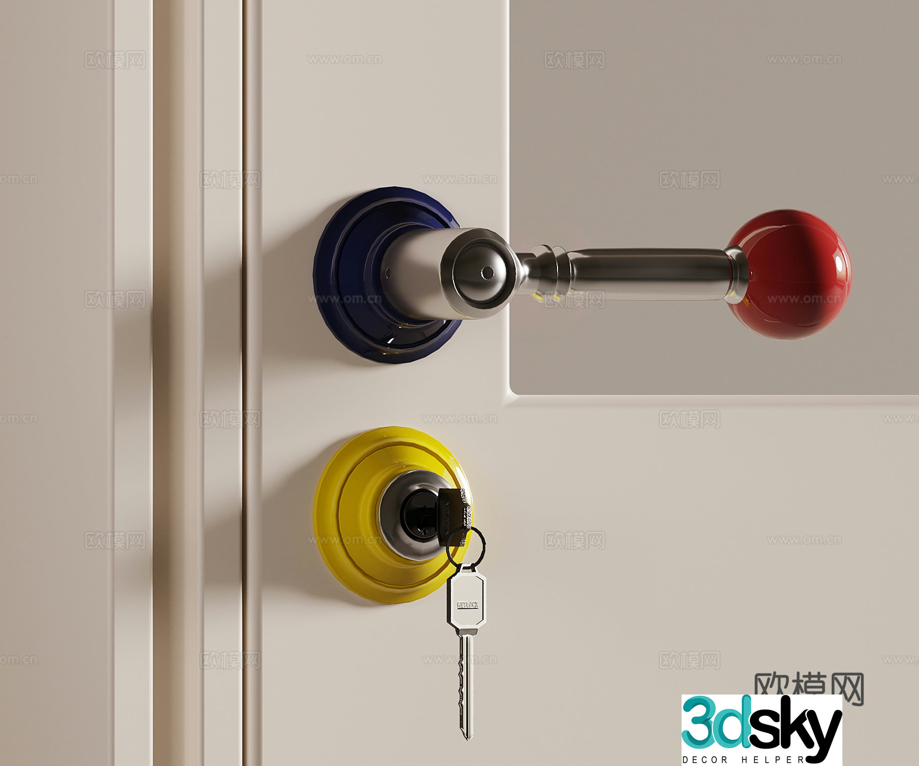 Dopamine door lock children’s door lock 3D model