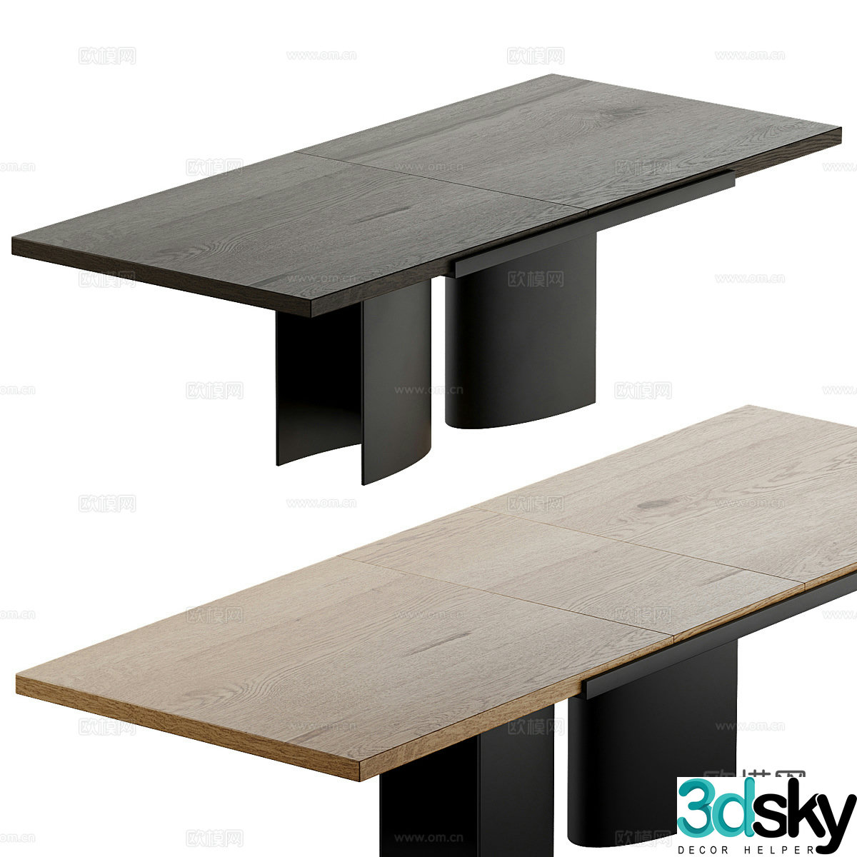 Wasabi Medium Style Silo Dining Table 3D Model