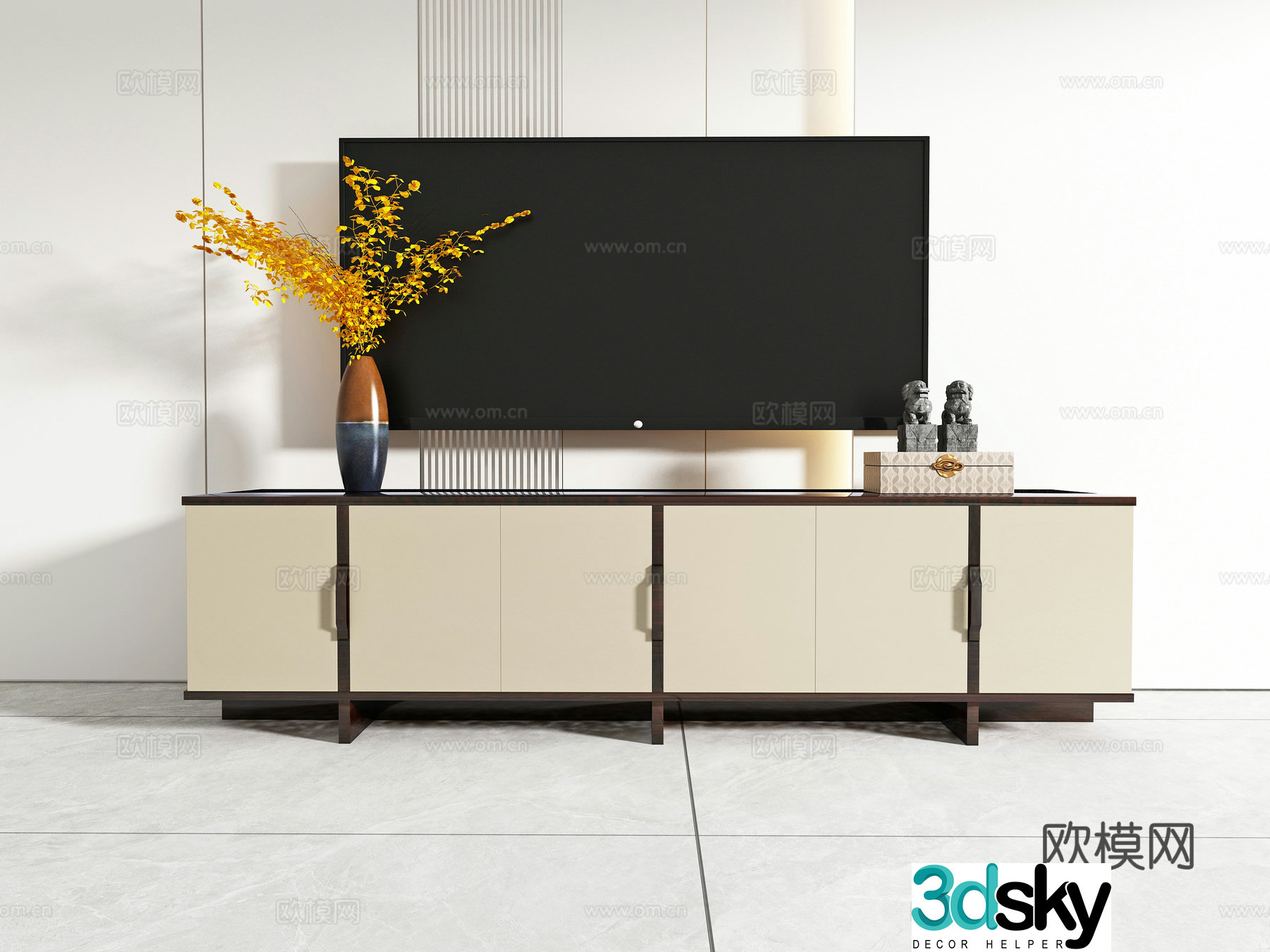 Modern TV cabinet 3d model