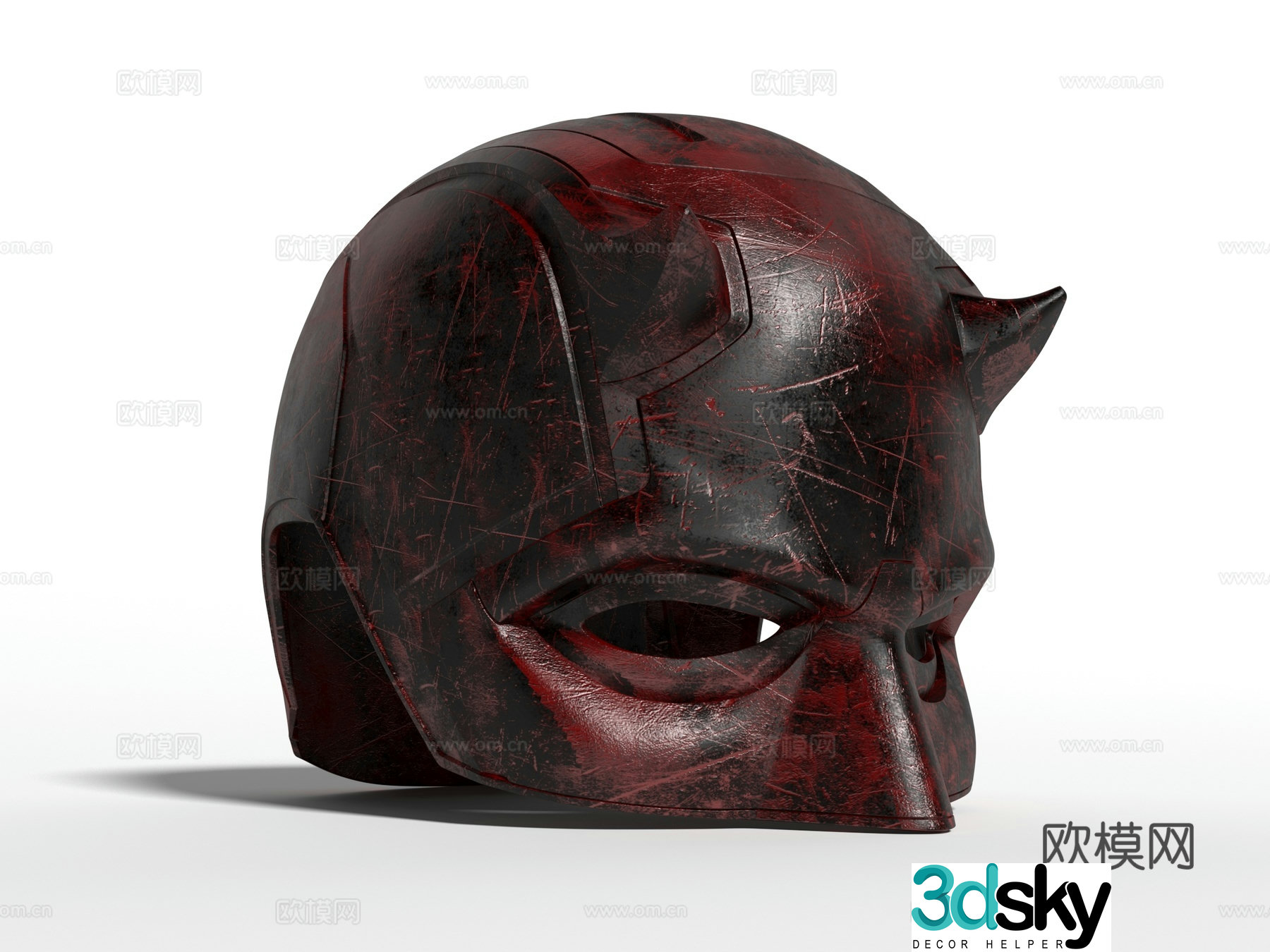 Modern style toy helmet 3d model