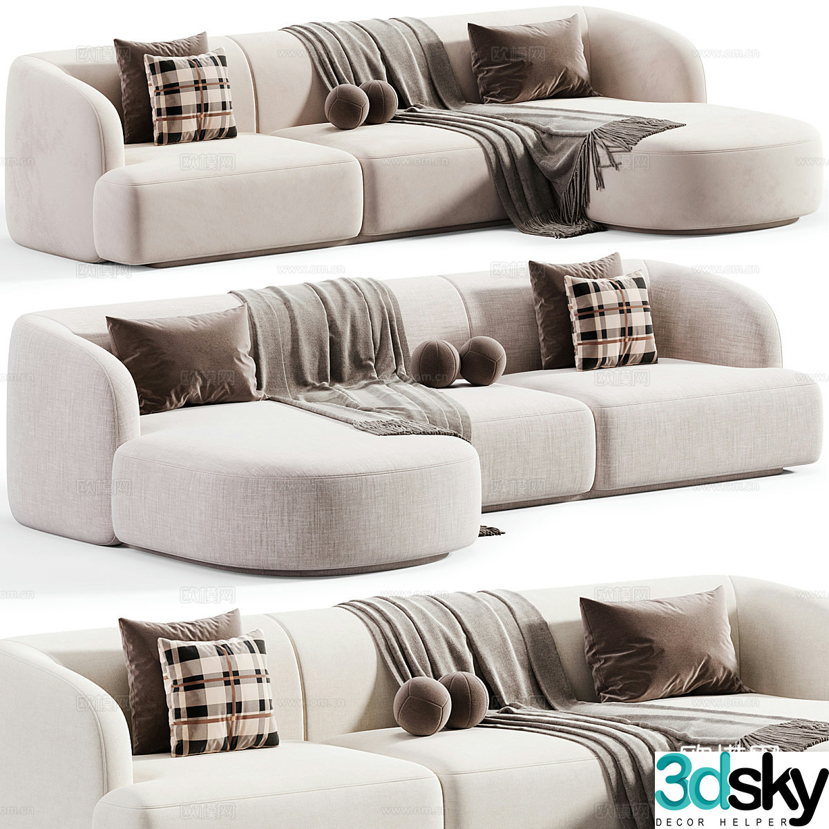 Multiplayer sofa 3d model