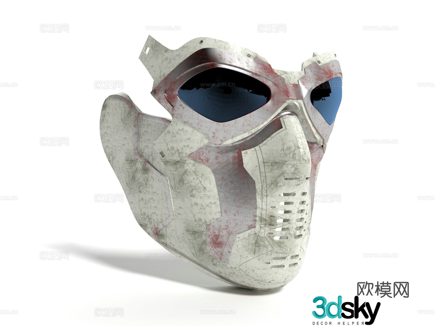Modern style mask 3d model