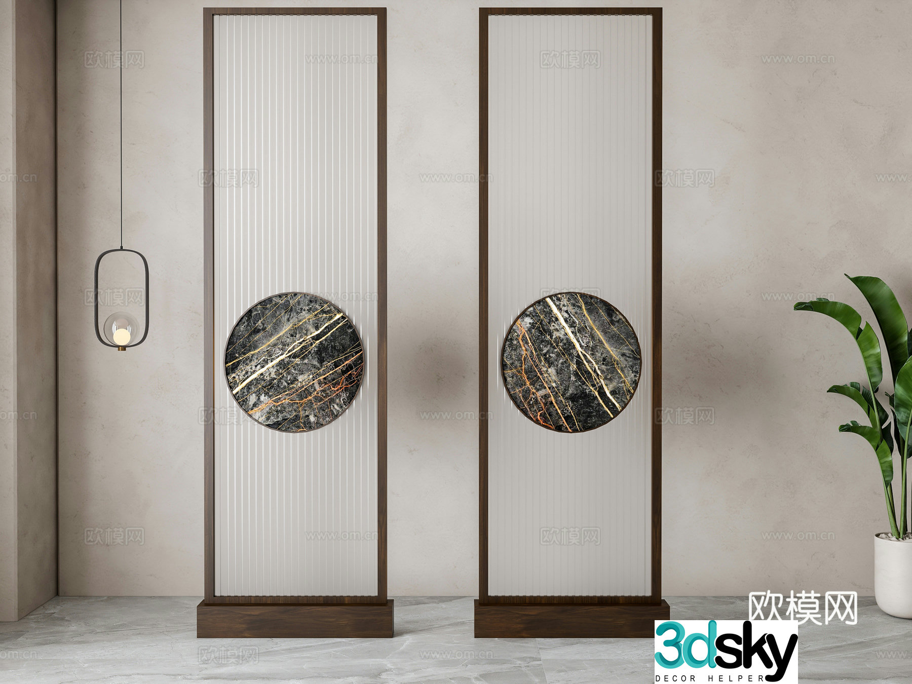 Modern partition 3d model