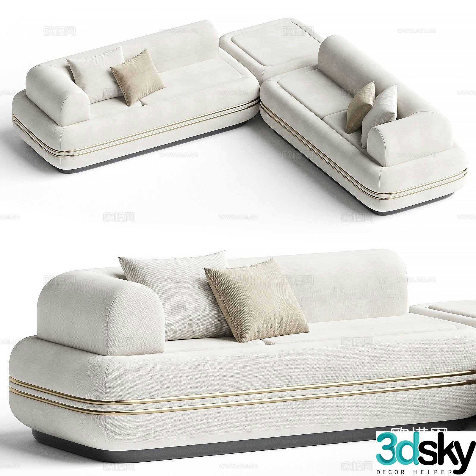 Corner sofa 3d model