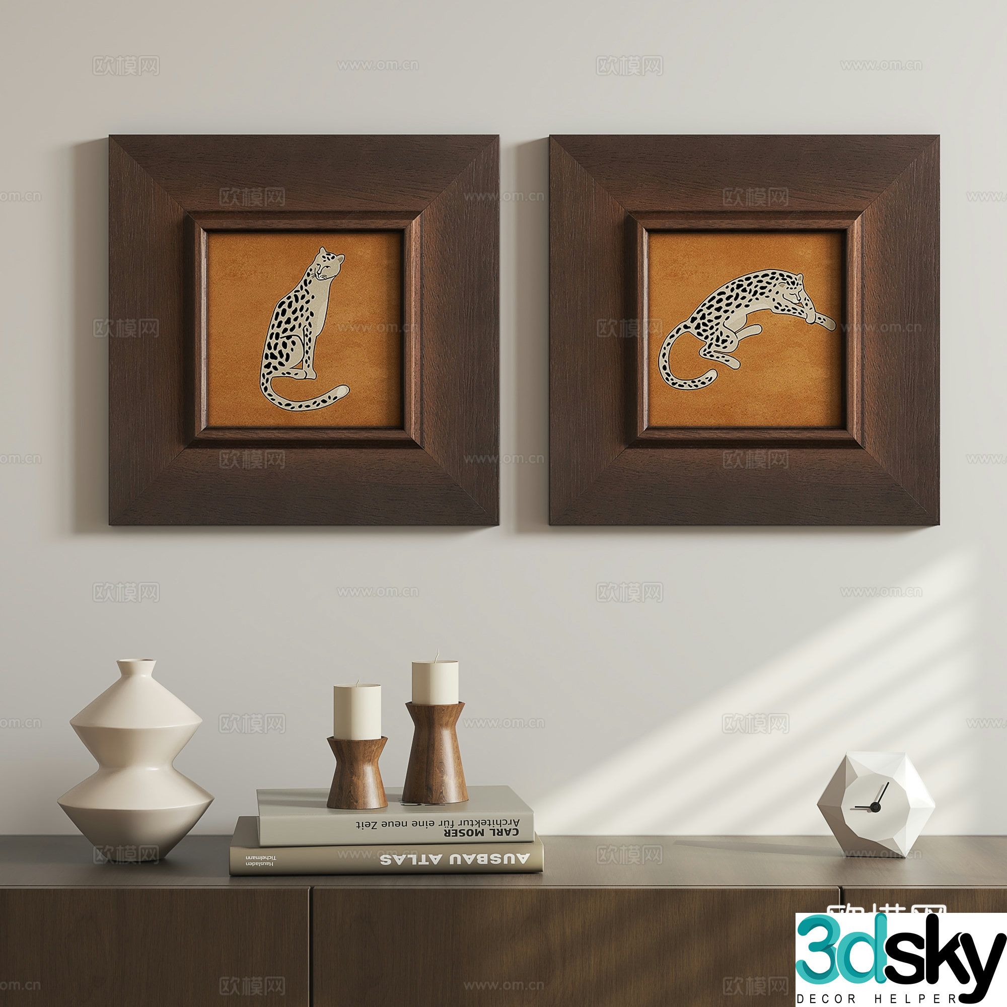 French medieval hanging painting 3D model