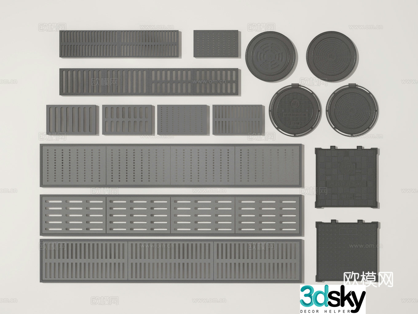 Manhole cover 3d model