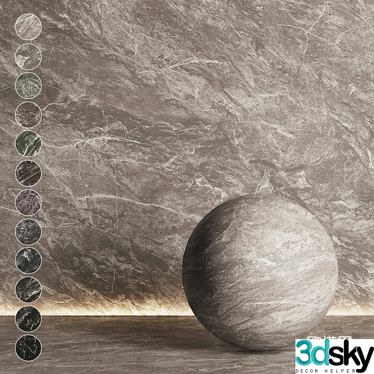 3D model of floor tiles