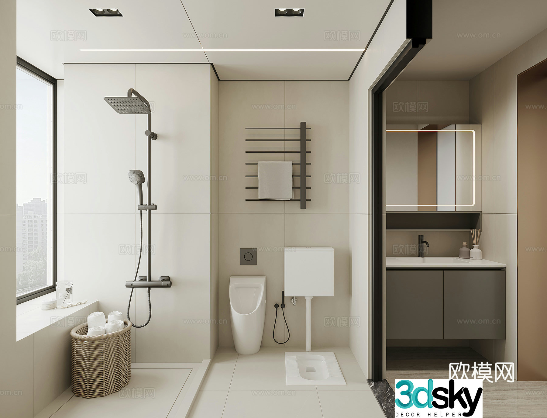 Modern bathroom 3d model