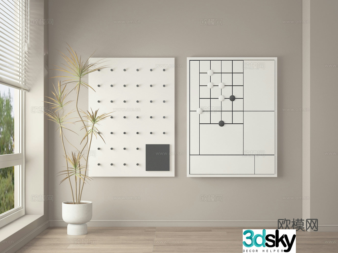 Decorative painting 3d model
