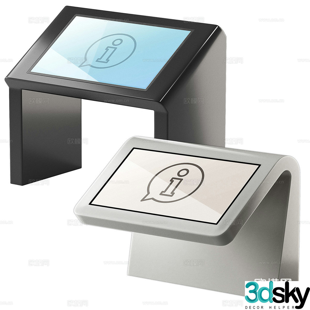 Navigation table Electronic terminal 3D model