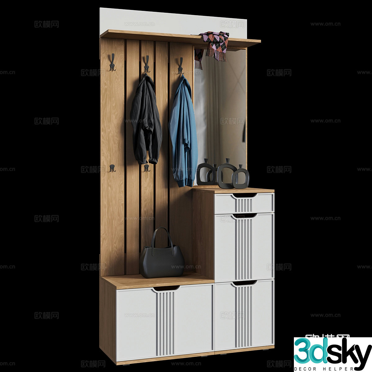 3D model of entrance cabinet