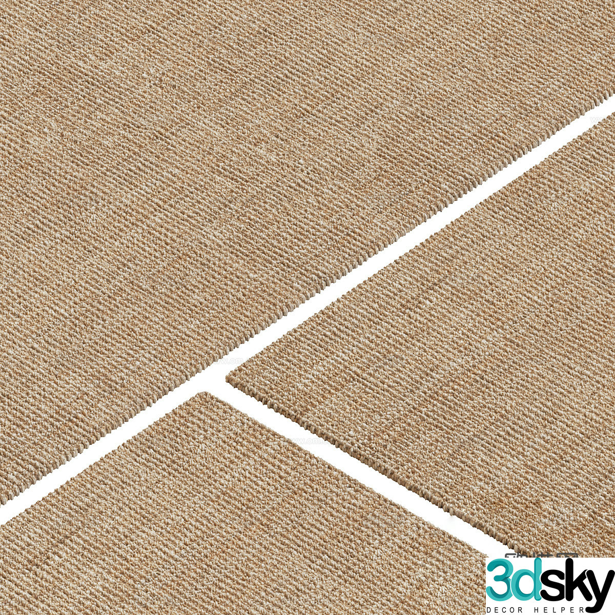 Square carpet 3d model