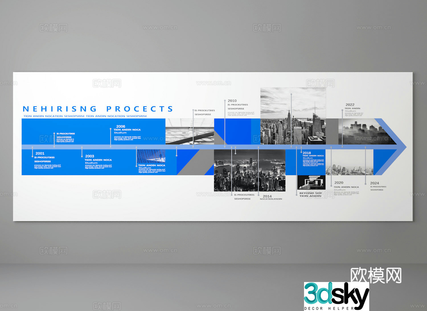 Cultural wall 3d model