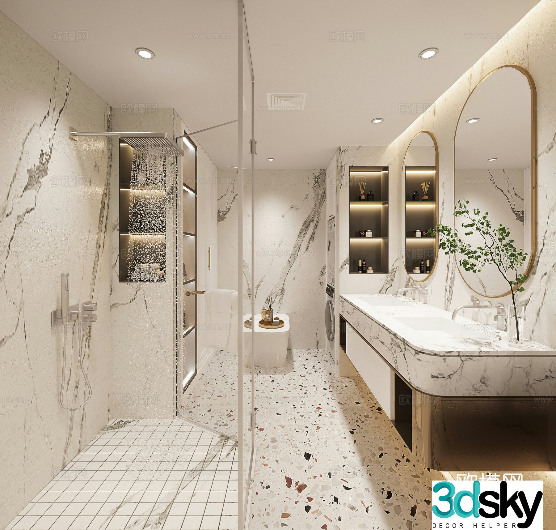 Modern bathroom 3d model