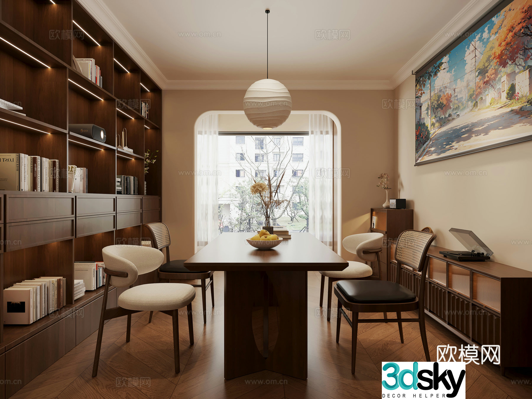Modern medieval style 3D model